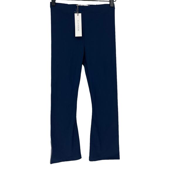 Elaine Kim Tech Stretch Cropped Flare Leggings in Mita Marine - Picture 4 of 11